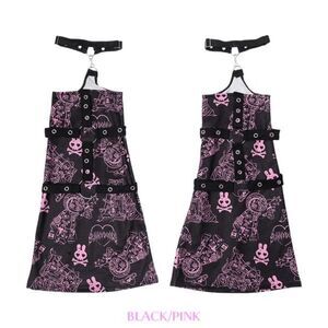 Goth Emo Punk Bunny Rabbit Harajuku Leg Warmers Black/Pink